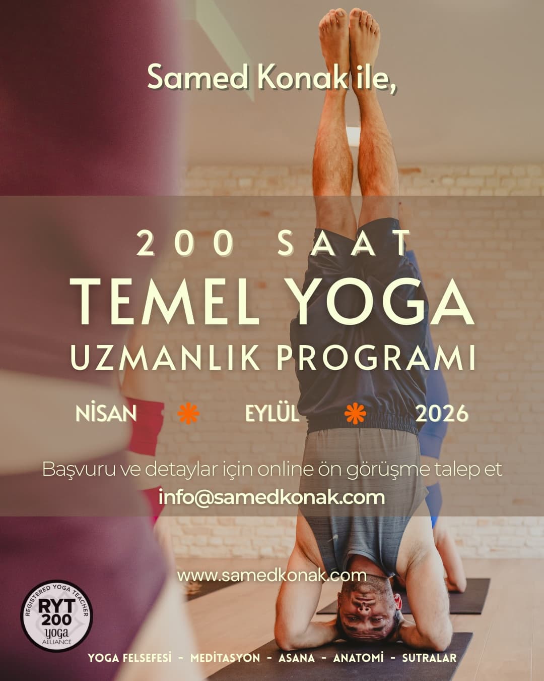 200 SAAT YOGA UZMANLIK PROGRAMI 2026
